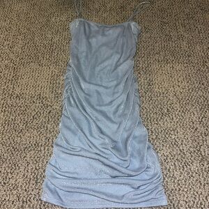 Windsor Shimmering Silver Mini Dress